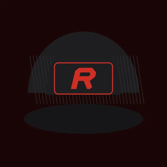 R Trucker Hat mockup