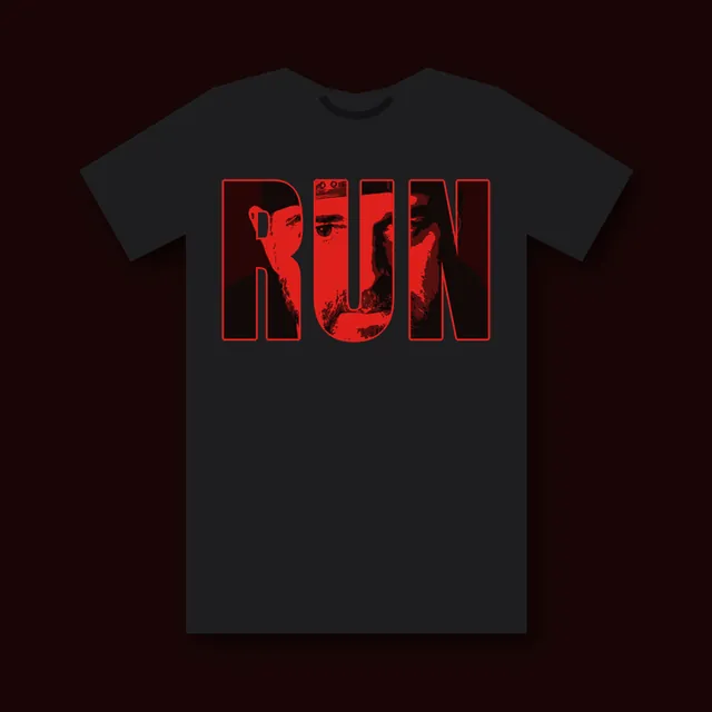 RUN Tee, back mockup